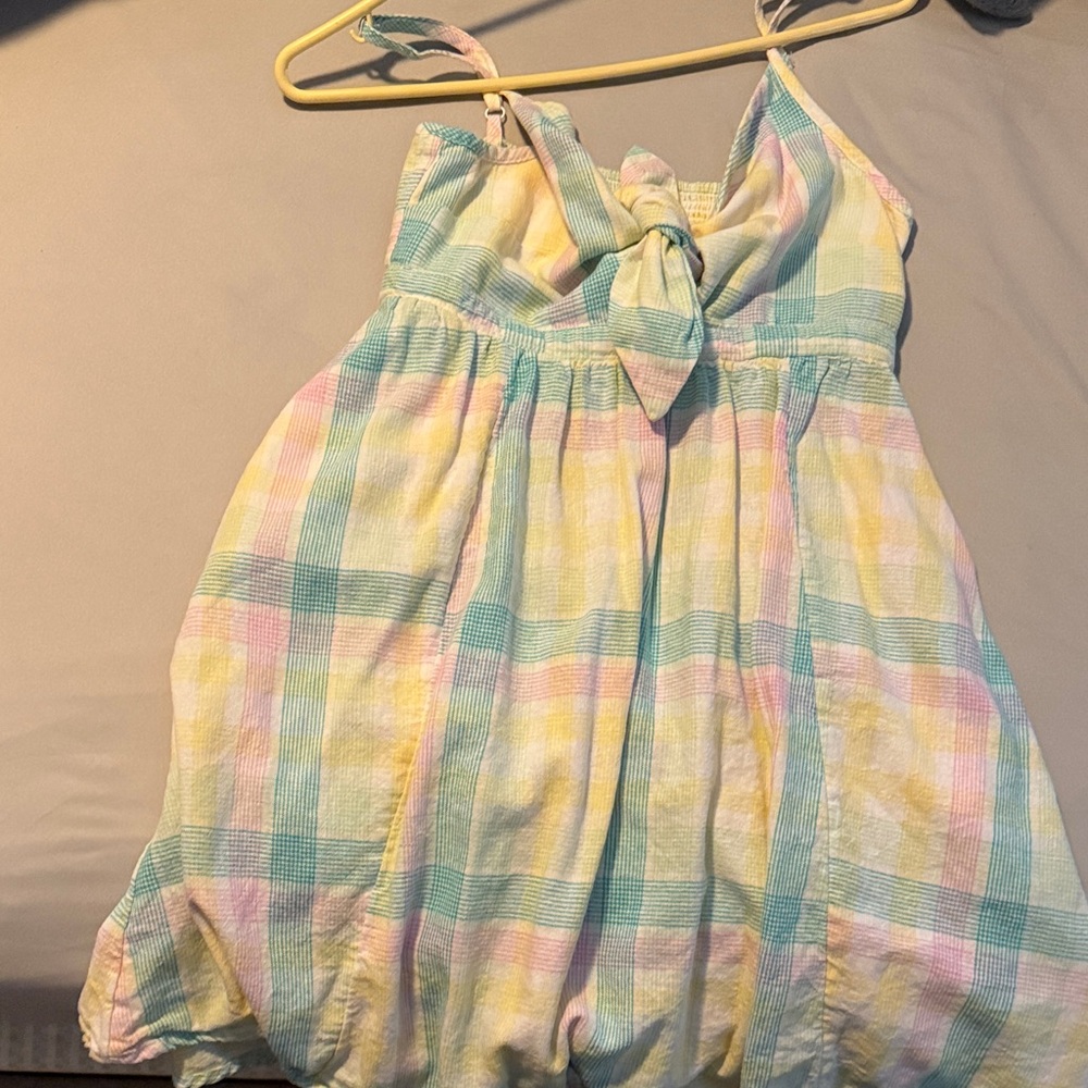 Old Navy Pastel Plaid Mini Dress